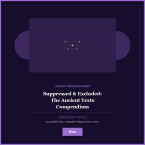 Suppressed & Excluded: The Ancient Texts Compendium